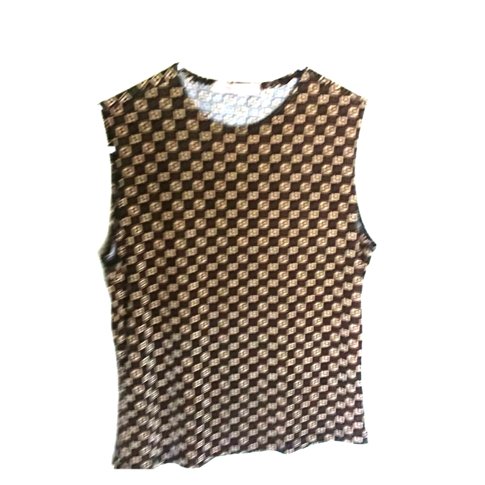 Stretchy easy care top USA made